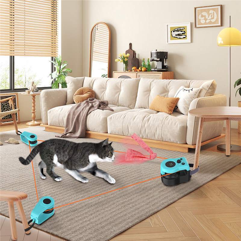 Interactive Feather Remote Control Cat Toy