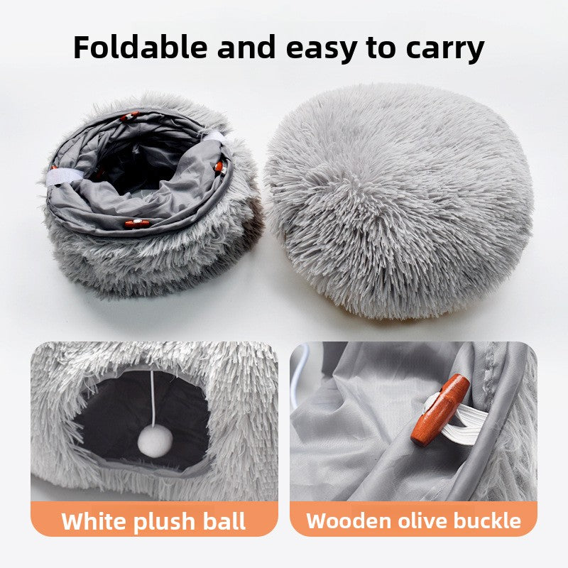 Round Tunnel Cat Nest Sleeping Mat