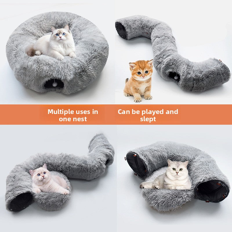 Round Tunnel Cat Nest Sleeping Mat